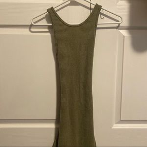 Aritzia Community XS knit dress with cross over